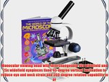 AmScope M150C-PS25-WM Compound Monocular Microscope WF10x and WF25x Eyepieces 40x-1000x Magnification