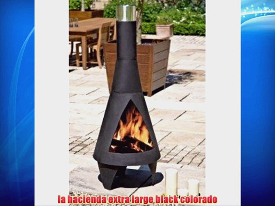 La Hacienda Extra Large Colorado 160cm Chiminea Chimenea Chimnea Outside Fireplace