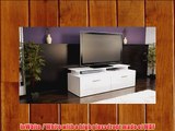 TV Stand Unit Atlanta in White / White High Gloss with TV Stand