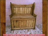 PINE solid pine monks bench hand made and waxed
