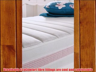 Silentnight Healthy Growth Junior Extra Comfort Kids Mattress Single Pink Gingham