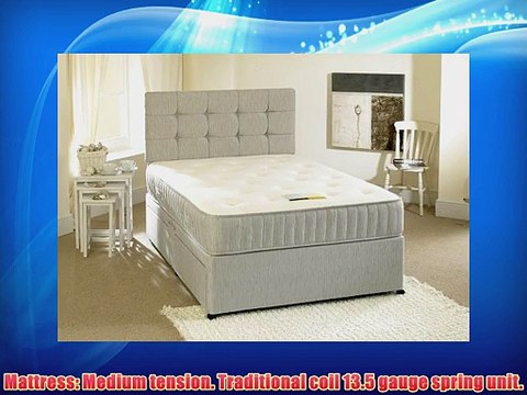 CONTOUR Divan BED Set 2 DRAWERS Either Side with Spring MEMORY FOAM Mattress HEADBOARD included
