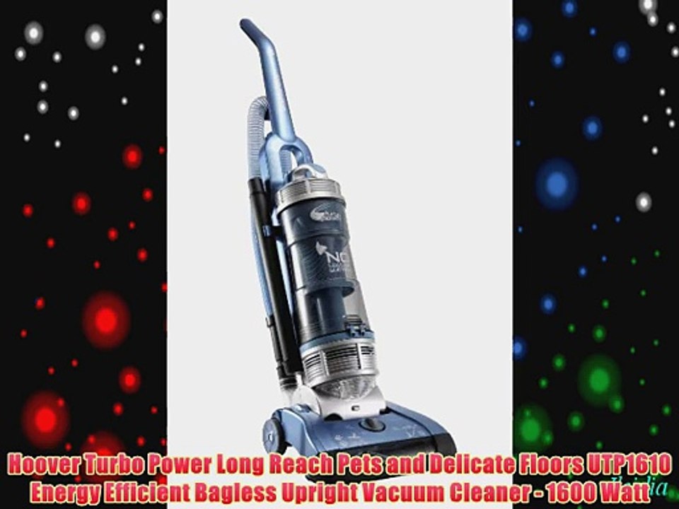 Hoover Turbo Power Long Reach Pets and Delicate Floors UTP1610 Energy Efficient Bagless Upright