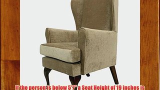 Orthopedic High Seat Chair (19 SEAT HEIGHT) For the Elderly or Infirm- BEIGE - Firm and comfortable
