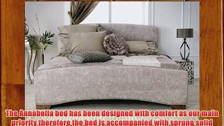 Anabella Kingsize 5ft 150cm Bed Frame in Soft Caramel Chenille Upholstered