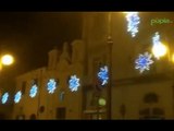 Aversa (CE) - Le luminarie natalizie ancora accese a febbraio (02.02.15)