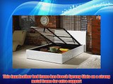 Storage Ottoman Bed Brown/Black/White 4ft6 Double 4ft Small Double 5ft King Size (White 5ft