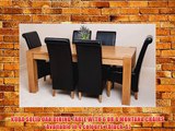 KUBA SOLID OAK DINING TABLE WITH 6 OR 8 MONTANA CHAIRS *Available in 4 colours* (Black 6)