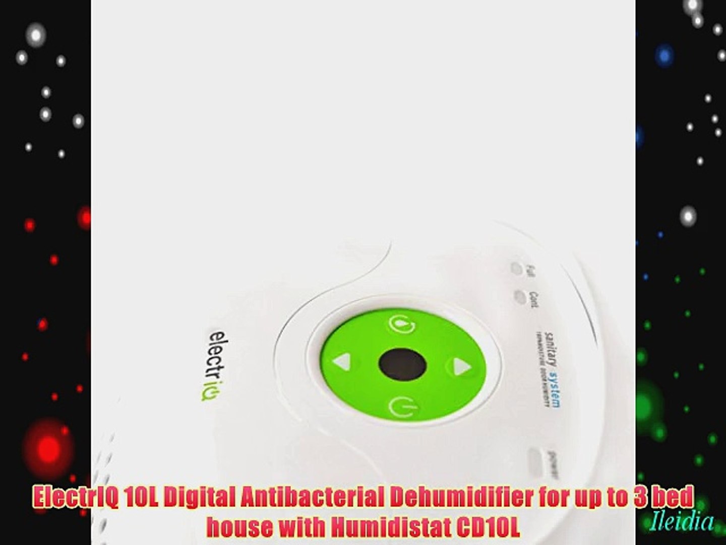 ElectrIQ 10L Digital Antibacterial Dehumidifier for up to 3 bed house with  Humidistat CD10L - video Dailymotion