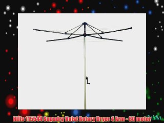 Hills 115544 Supadry Hoist Rotary Dryer 4 Arm - 60 meter