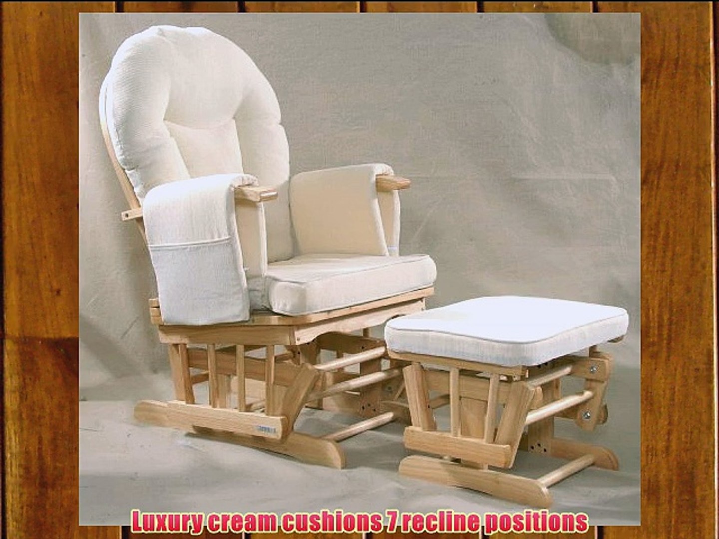 supremo bambino nursing glider chair and footstool