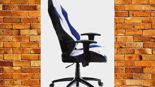 Buerostuhl24 625600 Daytona Racing Sport Office Chair Imitation Leather Black/White/Blue