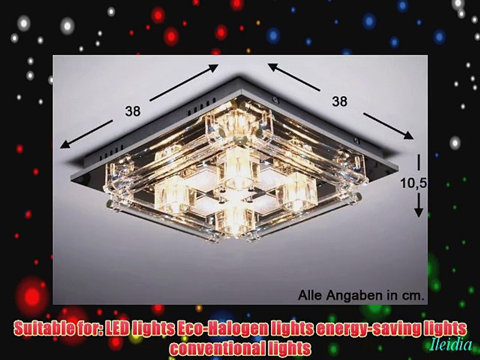 LED colour changing   halogen ceiling light with remote control