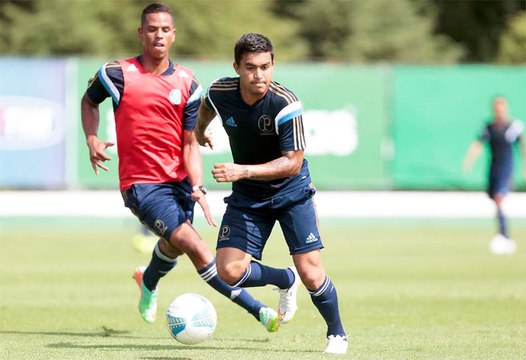 Dudu e Zé Roberto esbanjam categoria no treino do Verdão