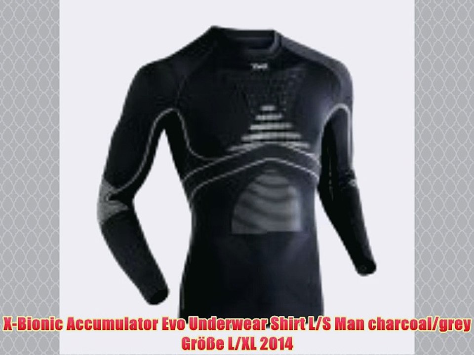 X-Bionic Accumulator Evo Underwear Shirt L/S Man charcoal/grey Gr??e L/XL 2014
