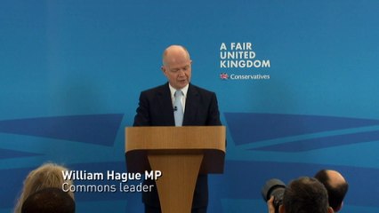 Hague spells out English-only votes