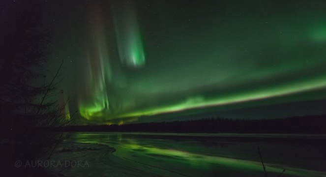 Northern Lights Dance Above Alaska in Beautiful Time-Lapse Recording