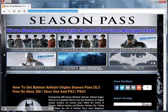 How to Install/ Unlock Batman Arkham Origins Season Pass Code PS3 Free