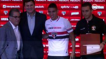 Centurión é apresentado no São Paulo e Aidar exalta suas qualidades