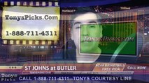 Butler Bulldogs vs. St Johns Red Storm Free Pick Prediction NCAA College Basketball Odds Preview 2-3-2015