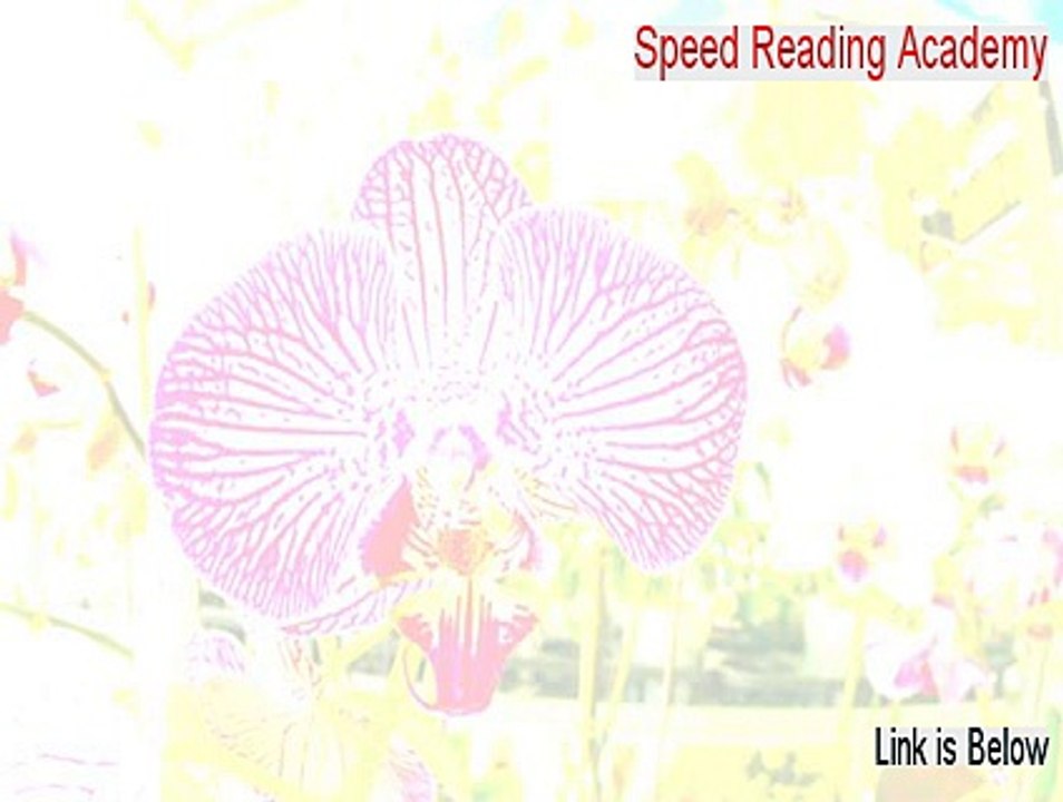 Speed Reading Academy Full Download - Download Here [2015]