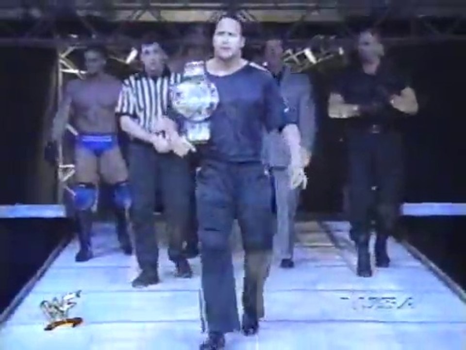 Rock vs Mankind Raw is War 1 4 99 WWF Championship