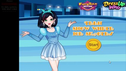 Princess Games -  Teen Snow White Ice Skates dress up game
