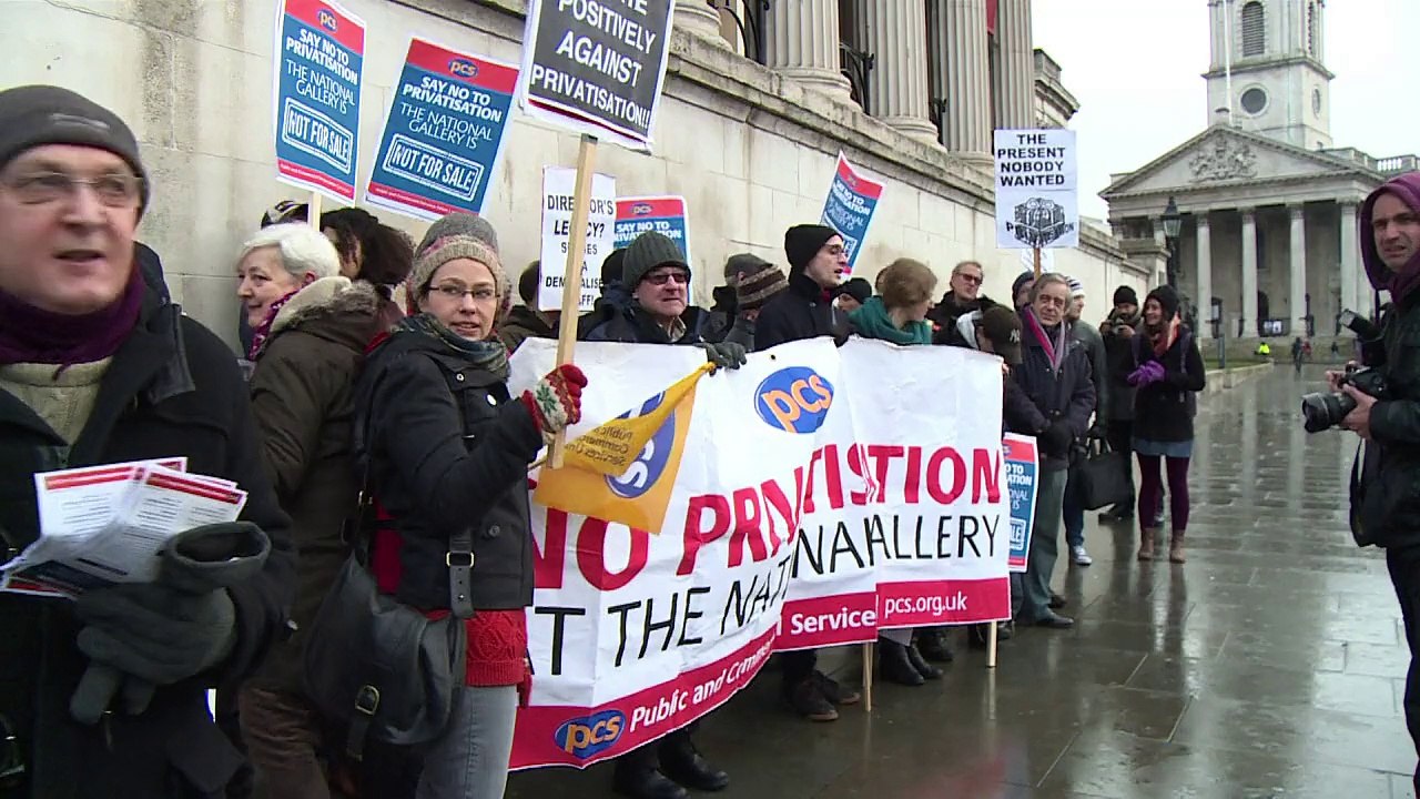 Londres: grève contre la privatisation à la National Gallery