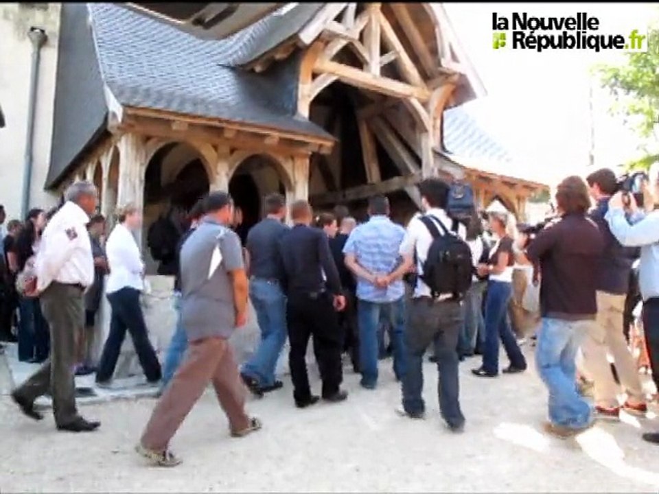 Obsèques de Luigi Duquenet, dans le calme et la dignité, à l'église de Saint-Gervais-la-Forêt