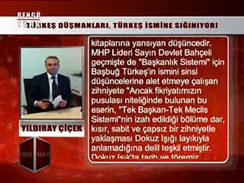 KÖŞELİ YAZILAR - YILDIRAY ÇİÇEK 05.02.2015