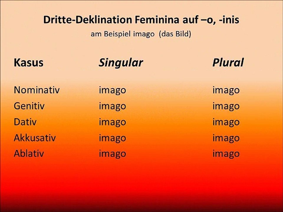 Dritte-Deklination Feminina auf –s mit einem Konsonanten im Stammauslaut