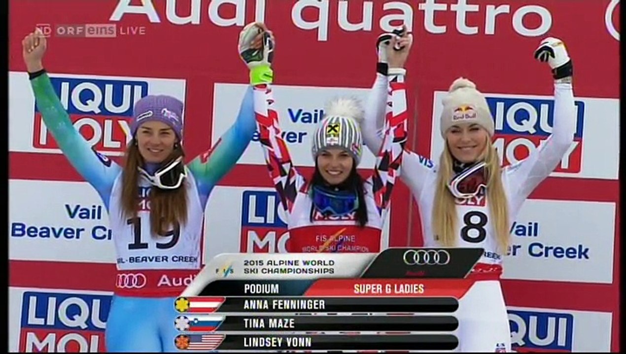 Flower Ceremony Bronze Medal Super G
