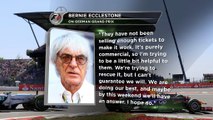 F1 - Ecclestone avisa que la F1 en Alemania peligra