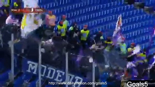 Mario Gomez 2 nd Goal AS Roma 0 - 2 Fiorentina Coppa Italia 3-2-2015