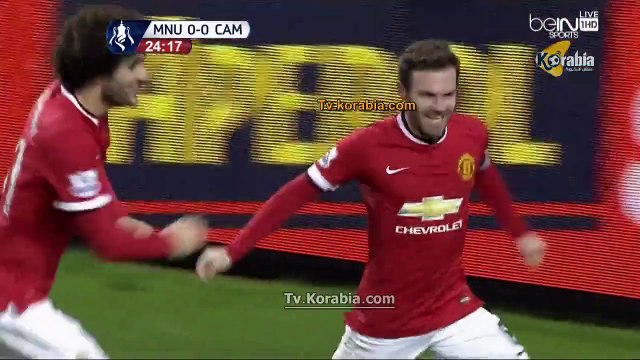 مانشستر يونايتد يتقدم 3/0 علي كامبردج يونايتد