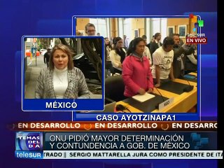 México: ONU pide a gobierno determinación contra desaparición forzada