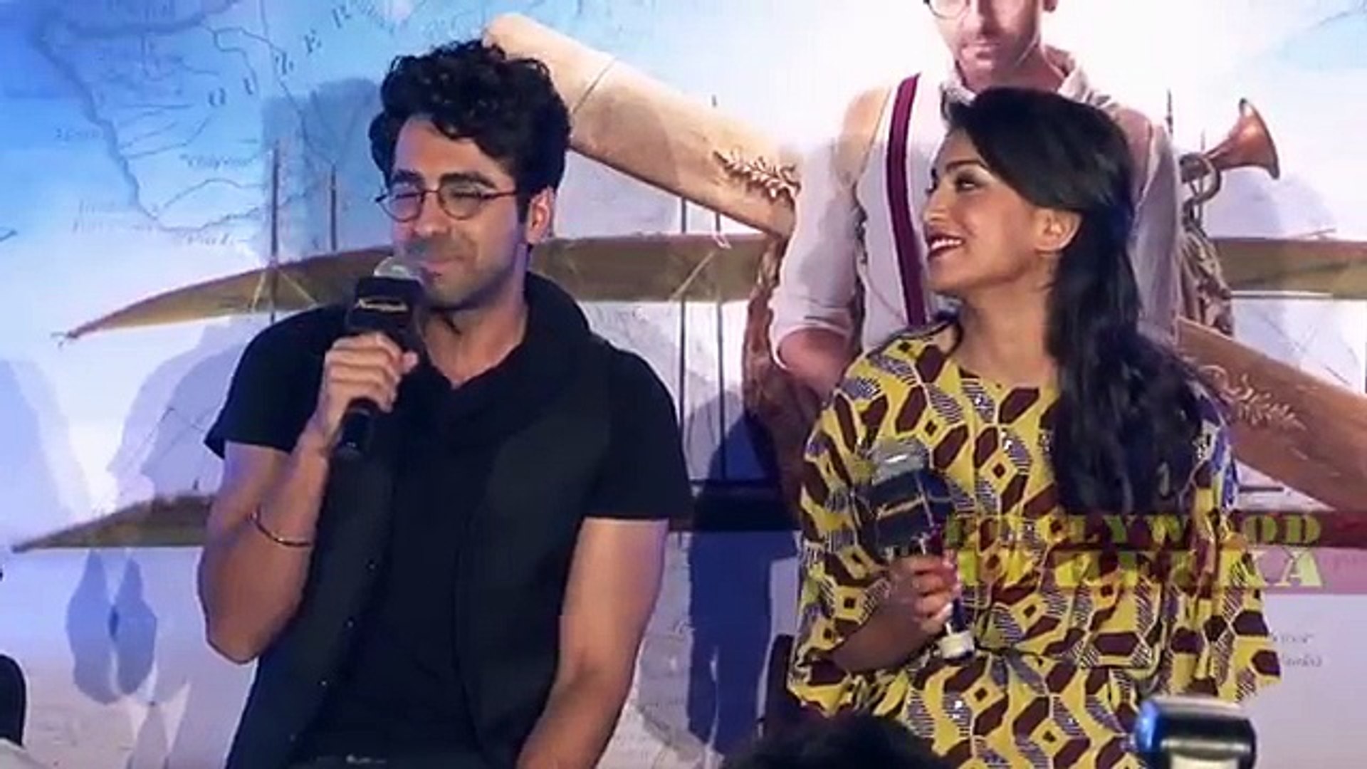 Hawaizaada  Movie (2015)   Ayushmann's   Pallavi Sharda   Mithun   Full Promotion Events Video 