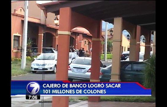 Compras de lujo delataron a cajero sospechoso de robar 100 millones de colones
