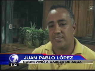 Dos hombres se salvan milagrosamente tras ser arrastrados por cabeza de agua