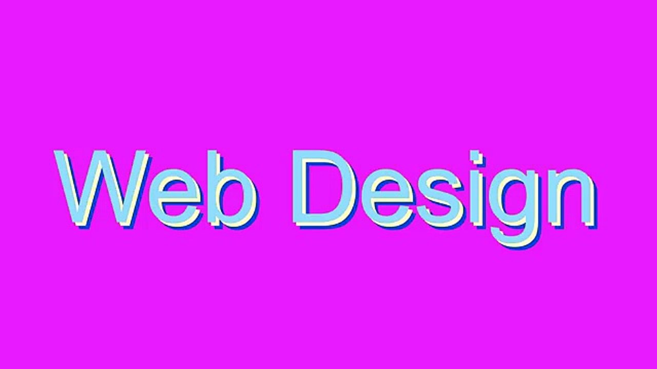 How to Pronounce Web Design
