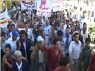 احتجاجات في تعز على تغول الحوثيين على السلطة