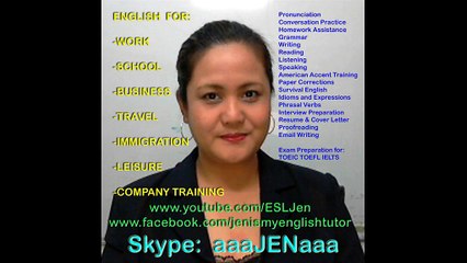 Online English Class with a French Student