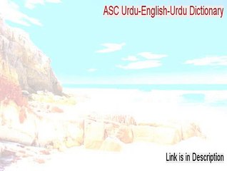 ASC Urdu-English-Urdu Dictionary Cracked (Legit Download 2015)