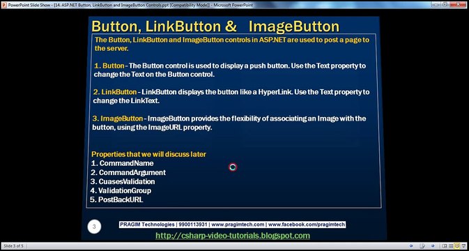 Active-Server-Pages-ASPNET-Button-LinkButton-and-ImageButton-Controls-Step-by-Step-Lesson-14