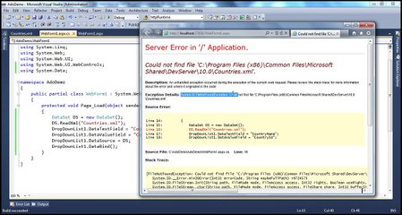 Active-Server-Pages-Binding-an-aspnet-dropdownlist-with-an-XML-file-Step-by-Step-Lesson-18