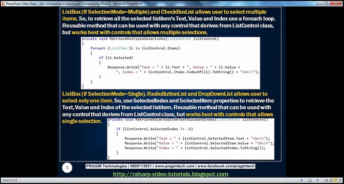 Active-Server-Pages-List-controls-in-aspnet-Step-by-Step-Lesson-29