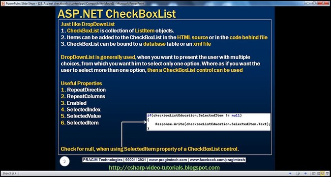 Active-Server-Pages-Aspnet-check-box-list-control-Step-by-Step-Lesson-23