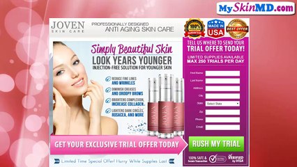 Joven skin care review - Minimize the appearance of aging signs using Joven skin care