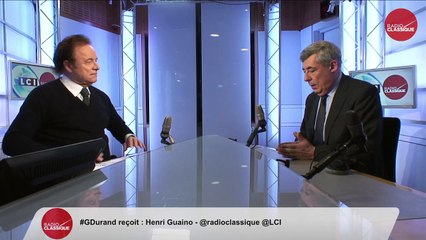 Henri Guaino, invité de Guillaume Durand avec LCI.