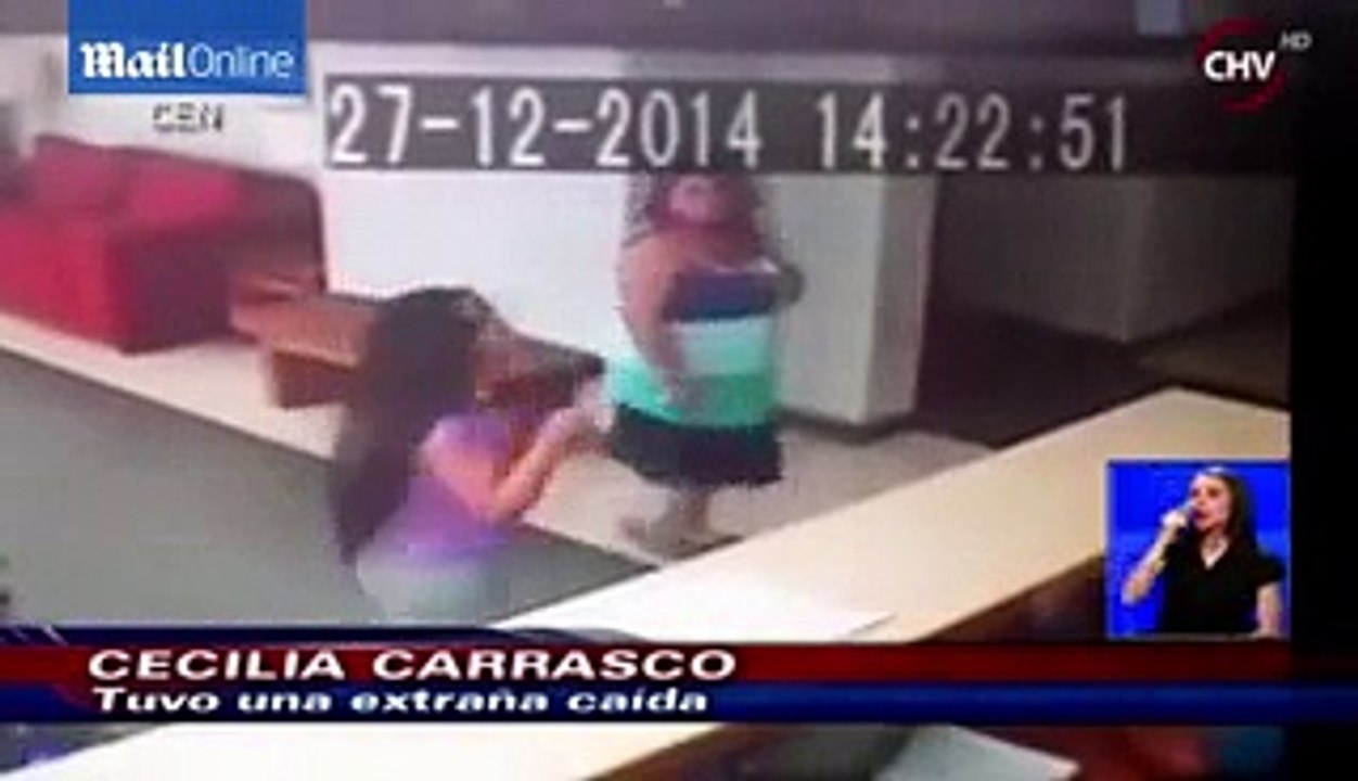 Woman Was Pushed To The Floor By A GHOST - Must Watch